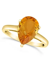 Macy's Citrine (2-3/4 ct. t.w.) Ring 14K Yellow Gold