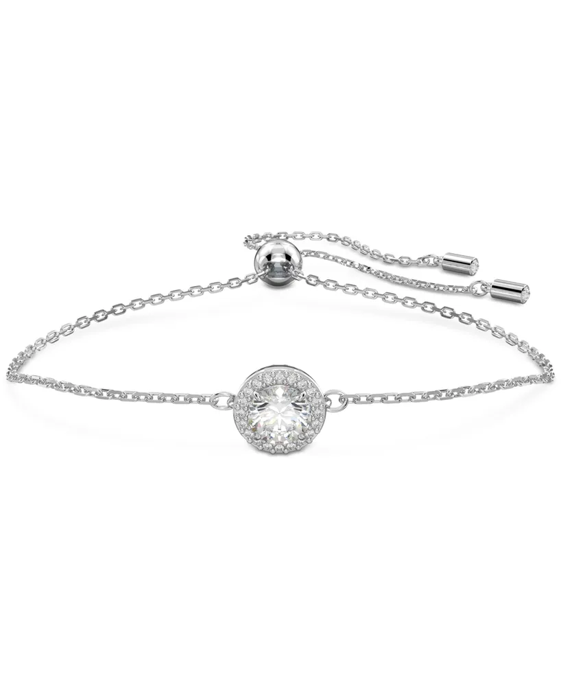 Swarovski Silver-Tone Constella Crystal Bangle Bracelet