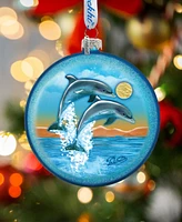 G.DeBrekht Dolphin's Fly Holiday Ornament