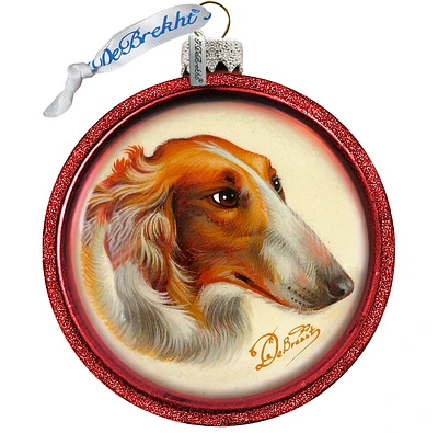 G.DeBrekht Dog Best Friend Cut Ball Holiday Ornament