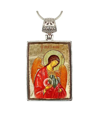 G.DeBrekht Saint Michael Religious Holiday Jewelry Necklace Monastery Icons