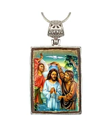 G.DeBrekht Christening Religious Holiday Jewelry Necklace Monastery Icons