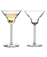 Vintage-Like Martini Glasses, Set of 2