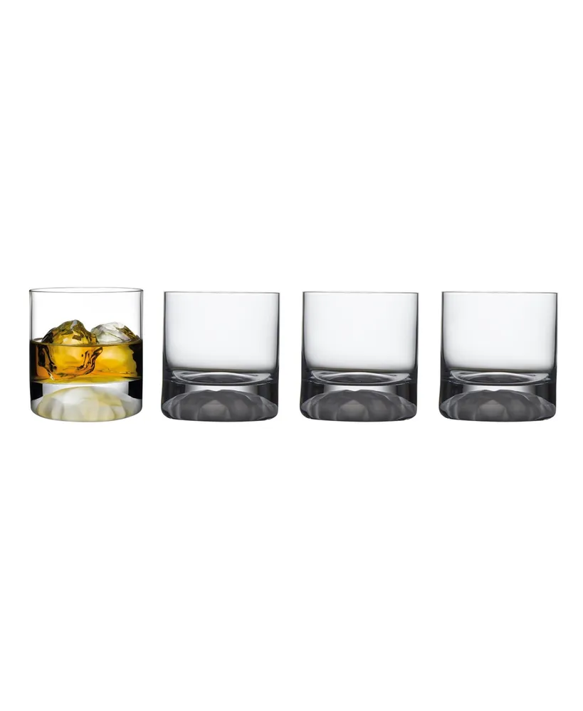 Nude Glass Club Ice Whisky Glasses, Set of 4