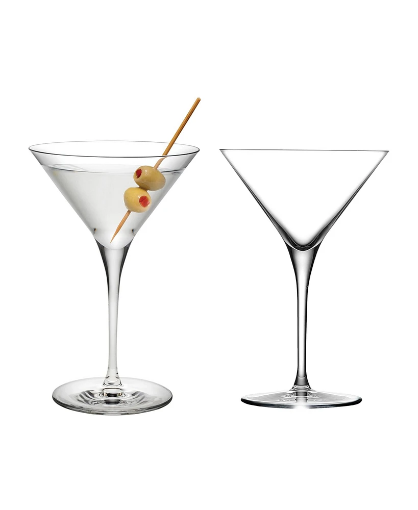 Nude Glass Vintage-Like Martini Glasses, Set of 2