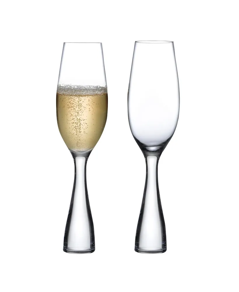 Nude Glass Set of 2 Wine Party Champagne Glasses