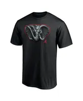 Men's Fanatics Black Alabama Crimson Tide Team Midnight Mascot T-shirt