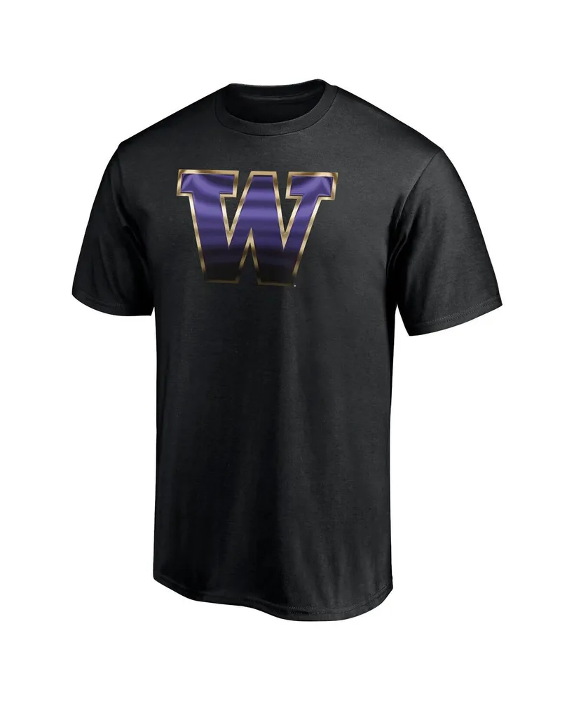 Men's Fanatics Black Washington Huskies Team Midnight Mascot T-shirt