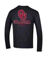 Men's Champion Oklahoma Sooners Team Stack Long Sleeve T-shirt