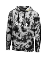 Men's Colosseum Black Bowie State Bulldogs Tie-Dye Pullover Hoodie