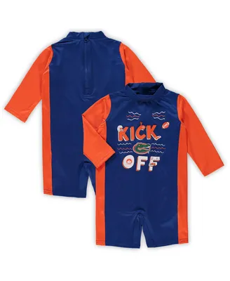 Toddler Girls Royal, Orange Florida Gators Wave Runner Wetsuit