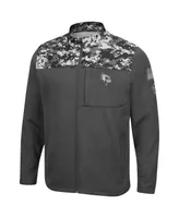 Men's Colosseum Charcoal Illinois State Redbirds Oht Military-Inspired Appreciation Digi Camo Full-Zip Jacket