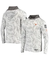 Men's Colosseum Arctic Camo Texas Longhorns Oht Military-Inspired Appreciation Long Sleeve Hoodie Top