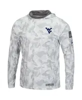 Men's Colosseum Arctic Camo West Virginia Mountaineers Oht Military-Inspired Appreciation Long Sleeve Hoodie Top