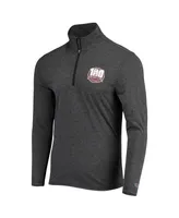 Men's Champion Heathered Black Texas A&M Aggies 12th Man Centennial Field Day Quarter-Zip Jacket