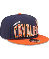 Men's New Era Navy Virginia Cavaliers Two-Tone Vintage-Like Wave 9FIFTY Snapback Hat