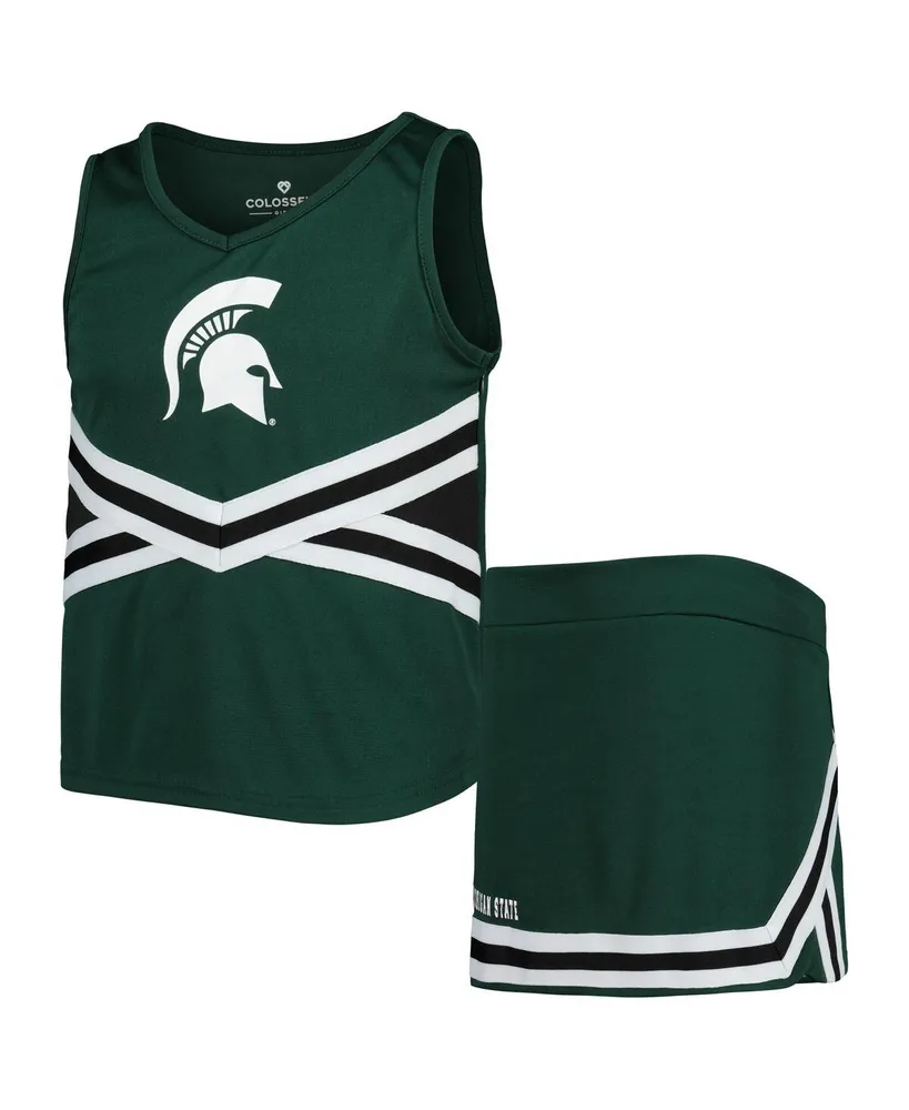 Big Girls Colosseum Green Michigan State Spartans Carousel Cheerleader Set
