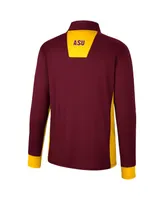 Men's Colosseum Maroon Arizona State Sun Devils Bart Quarter-Zip Windshirt