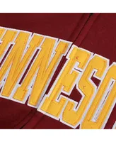Women's Colosseum Maroon Minnesota Golden Gophers Arched Name Full-Zip Hoodie