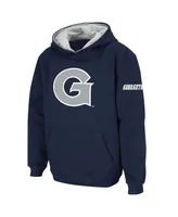 Big Boys Stadium Athletic Navy Georgetown Hoyas Logo Pullover Hoodie