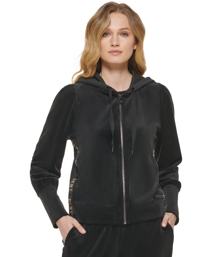 dkny velour sweatshirt