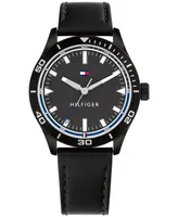 Tommy Hilfiger Men's Leather Strap Watch 38mm