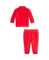 Polo Ralph Lauren Baby Boys Velour Pullover and Pants, 2 Piece Set