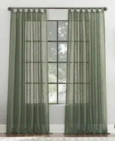 Archaeo Tansy Burlap Weave Tab Top Curtain Panel