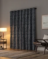 Scott Living Osaka Inverted Brushstrokes Cotton Blend 100% Blackout Grommet Curtain Panel, 50" x 96"