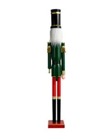 Glitzhome Wooden Christmas Soldier Nutcracker, 42" H