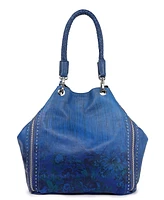 Old Trend Women's Barracuda Hand Painted Clasp Closure Tote Bag