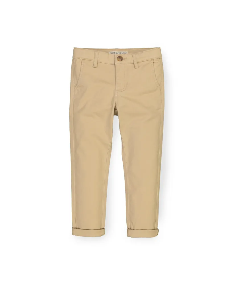 Hope & Henry Baby Boys Organic Cotton Skinny Stretch Twill Chino