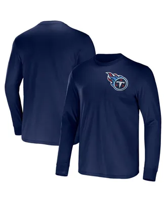 Men's Nfl x Darius Rucker Collection by Fanatics Navy Tennessee Titans Team Long Sleeve T-shirt