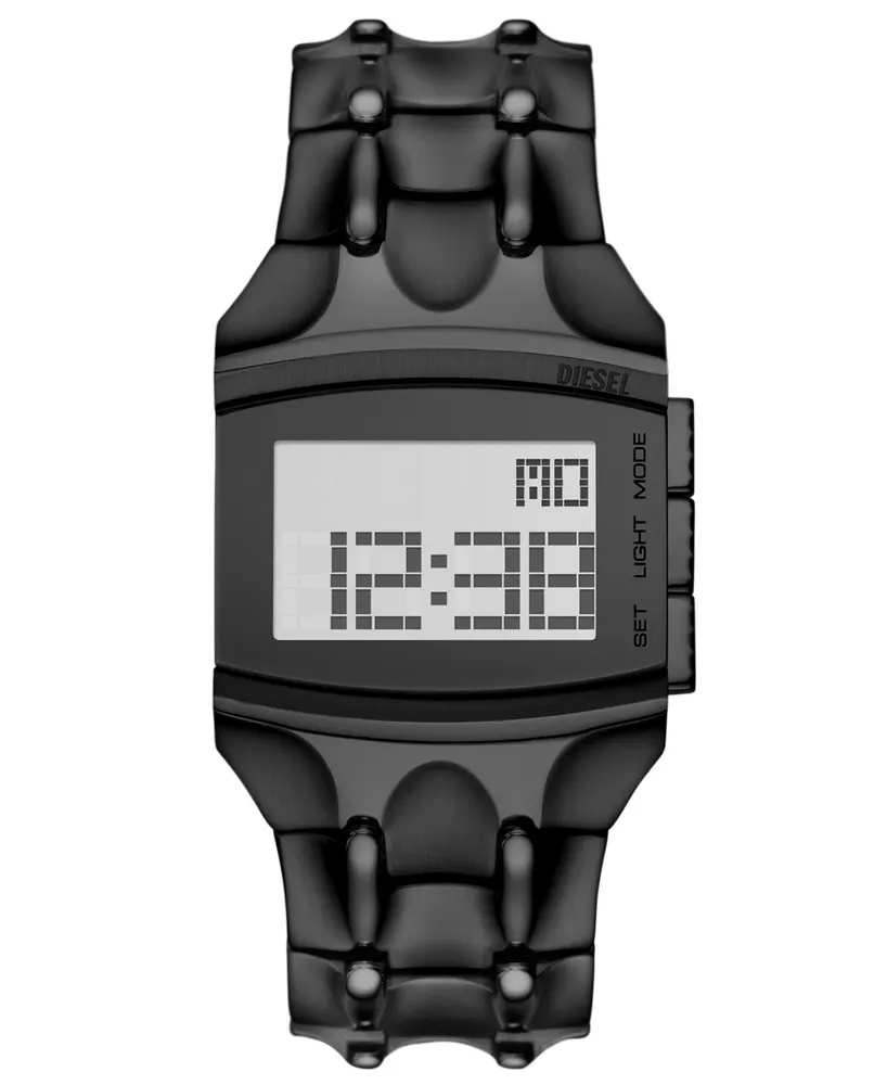 Men's Diesel Digital Leather Watch DZ7122 - YouTube