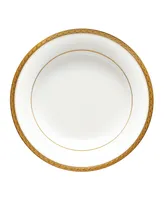 Noritake Charlotta Gold Set of 4 Rim Soup Bowls, Service For 4 - White and Gold