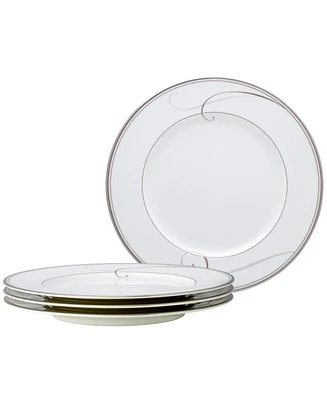 Noritake Platinum Wave Set of 4 Salad Plates, Service For 4