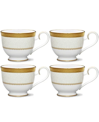 Noritake Odessa Gold Set of 4 Cups, Service For 4