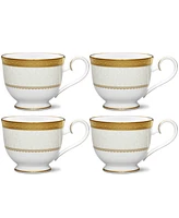 Noritake Odessa Gold Set of 4 Cups, Service For 4