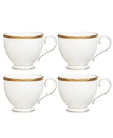 Noritake Rochelle Gold Set of 4 Cups, Service For 4