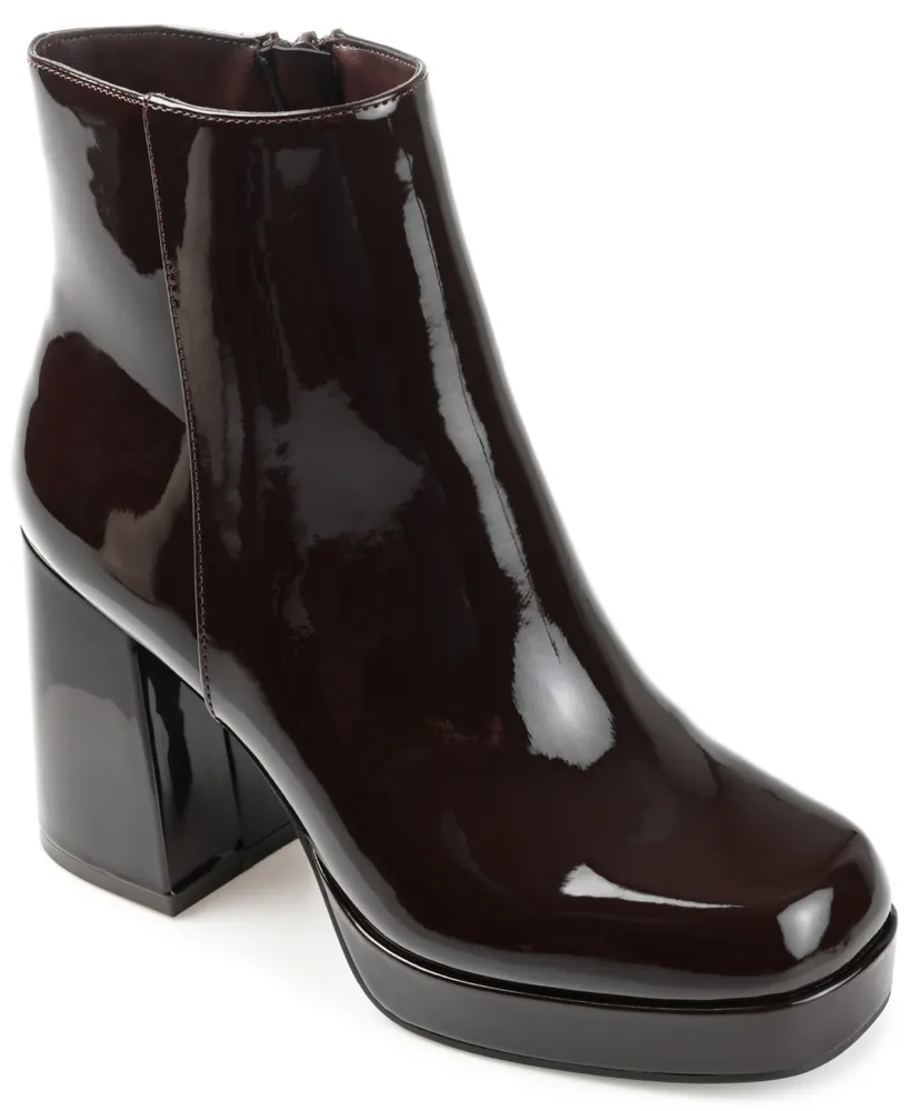 Journee Collection Women's Mollie Platform Block Heel Booties