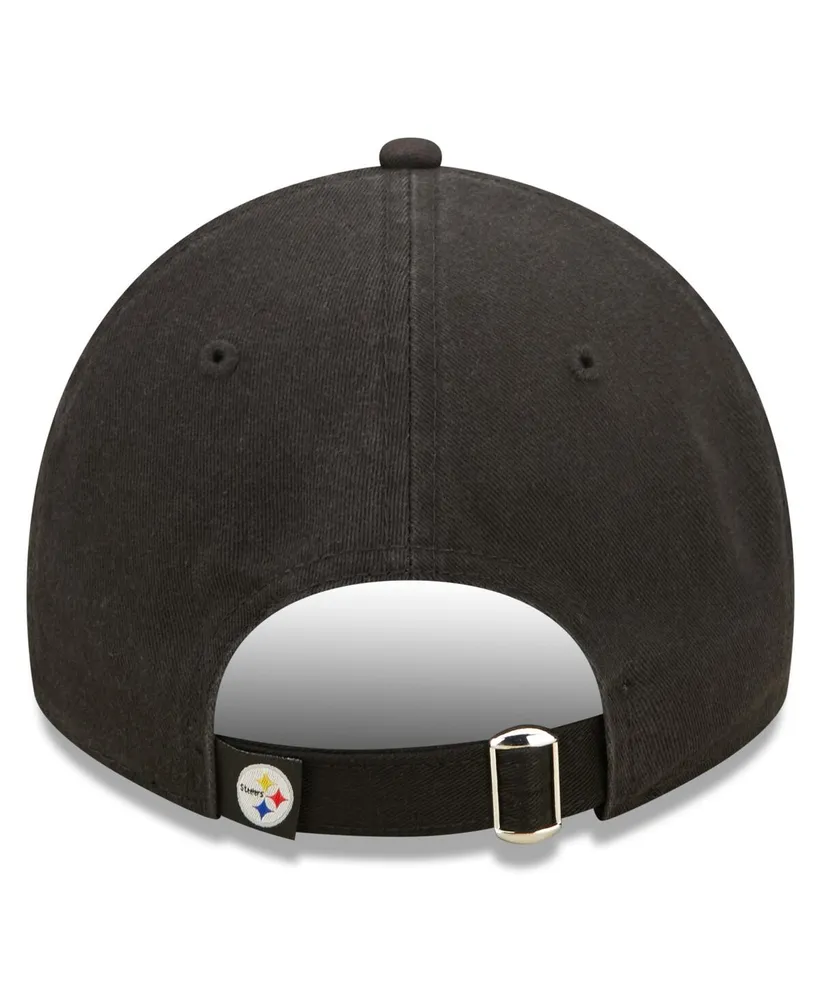 Women's New Era Black Pittsburgh Steelers 2022 Sideline Adjustable 9TWENTY Hat