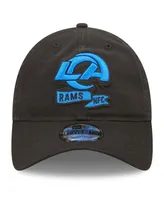 Men's New Era Black Los Angeles Rams 2022 Sideline Adjustable 9TWENTY Hat