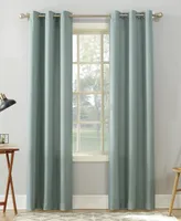 No. 918 Valerie Heathered Texture Semi-Sheer Grommet Curtain Panel