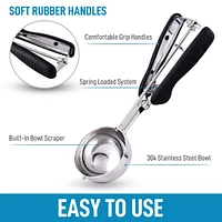 Zulay Kitchen Cookie Dough & Ice Cream Scooper