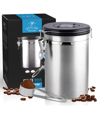 Zulay Kitchen Coffee Canister with Air Filter and Date Tracking