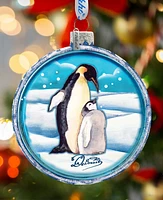 G.DeBrekht Penguin Pals Cut Ball Holiday Ornament