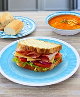 Elama Rebeca 12 Piece Melamine Dinnerware Set, Service for 4