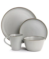 Elama Simon 16 Piece Stoneware Dinnerware Set, Service for 4