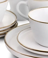 Elama Alejandro 16 Piece Stoneware Dinnerware Set, Service for 4