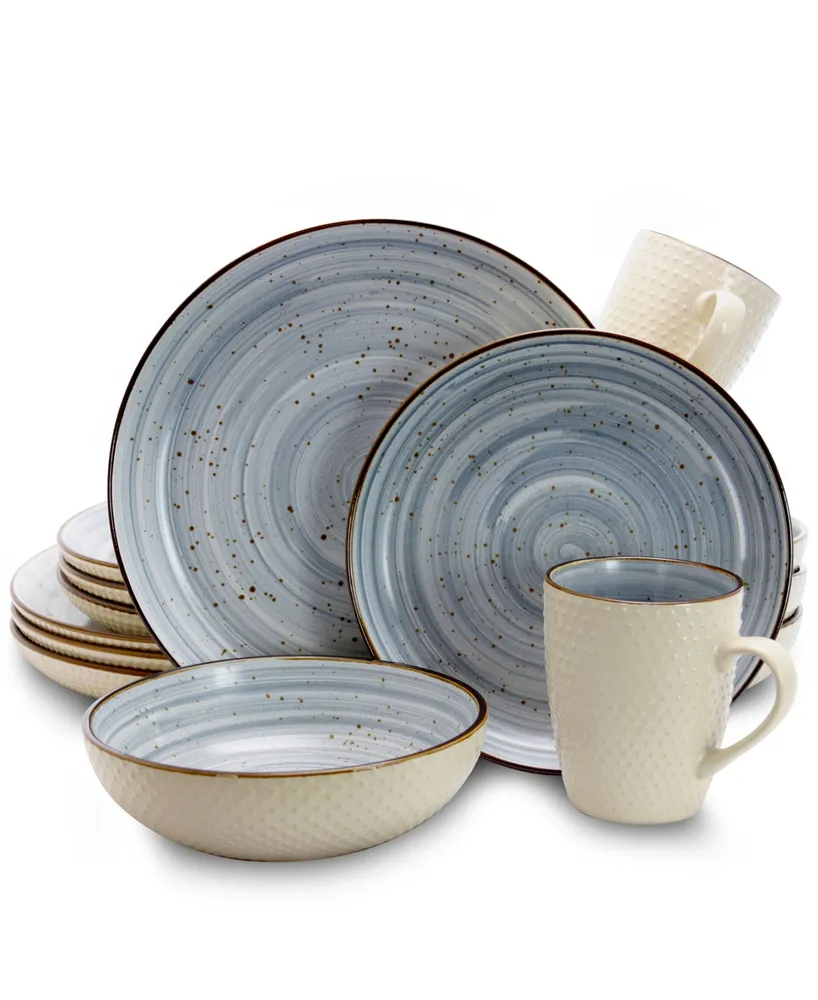 Elama Yeva 16 Piece Dinnerware Set, Service for 4